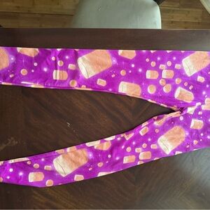 Purple Marshmallow Print Leggings